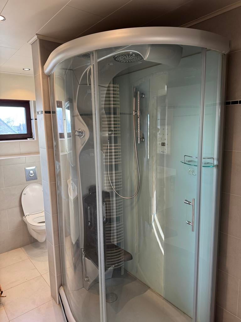 Douche + lavabomeubel, Huis en Inrichting, Badkamer | Complete badkamers, Gebruikt, Met douche, Ophalen