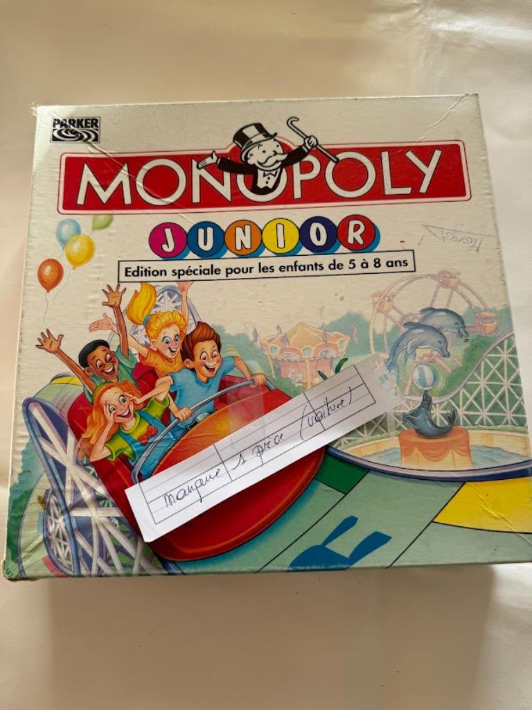 Monopoly Junior (5 à 8 ans), Hobby & Loisirs créatifs, Jeux de société | Autre, Trois ou quatre joueurs, Enlèvement ou Envoi, Utilisé