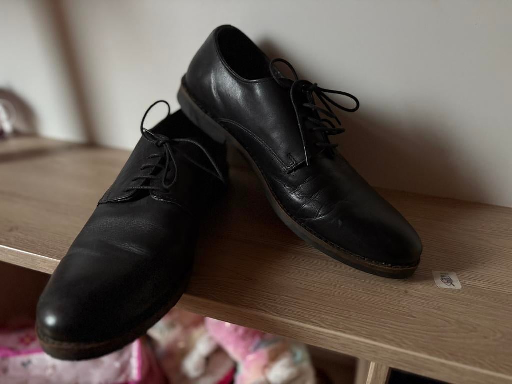 Kostuumschoenen MT42, Kleding | Heren, Jules, Zwart, Ophalen of Verzenden, Veterschoenen