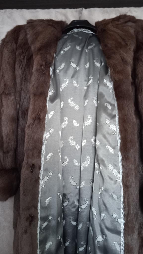 Manteau de fourrure original, ANDERE, Taille 38/40 (M), Gris, Comme neuf