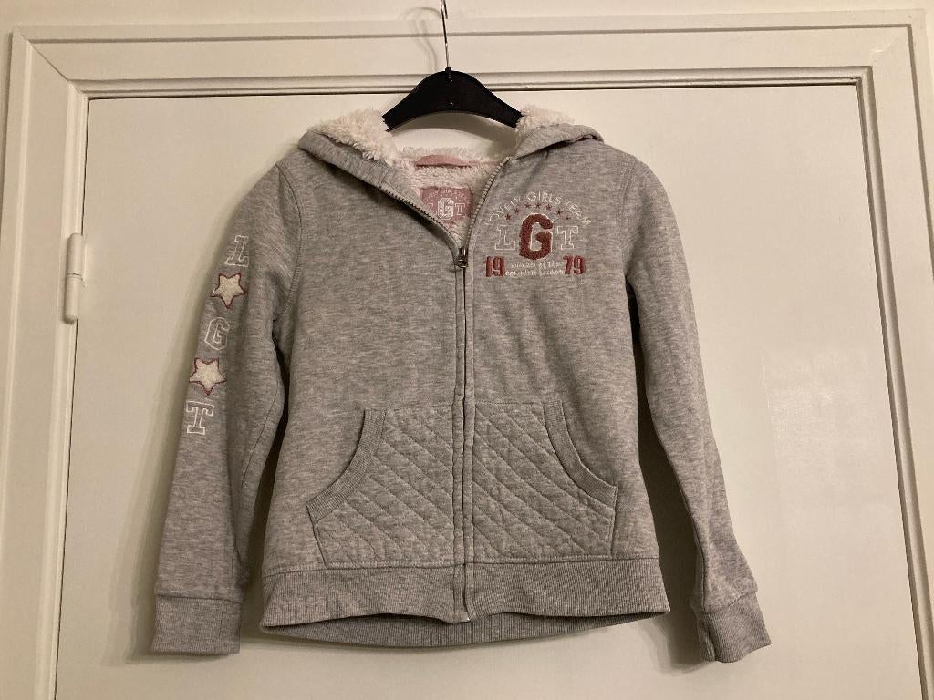 Warme grijze trui - Nonito kids - maat 134/140, Enlèvement ou Envoi, Pull ou Veste, Utilisé, Fille