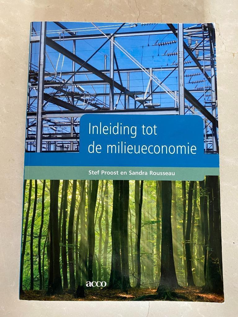 Inleiding tot de milieueconomie, Ophalen, Zo goed als nieuw, Hoger Onderwijs, S Proost en S. Rousseau
