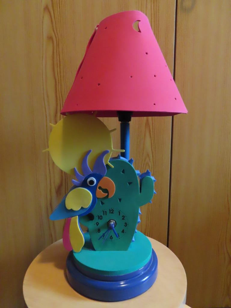 Lampe de chevet enfant et horloge en mousse colorée, Enlèvement ou Envoi, Utilisé, Lampe