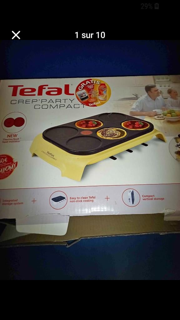 Crêpes party tefal, Electroménager, Enlèvement ou Envoi