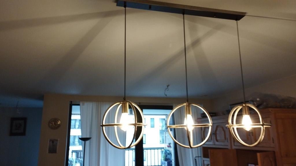 Designlamp in handgemaakt, Huis en Inrichting, Lampen | Hanglampen, Ophalen, Zo goed als nieuw