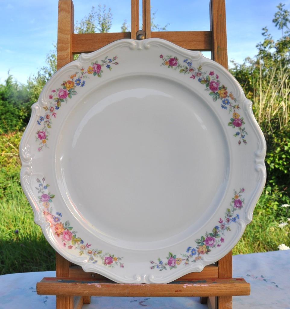 plat de service rond porcelaine pologne, Antiquités & Art, Enlèvement ou Envoi