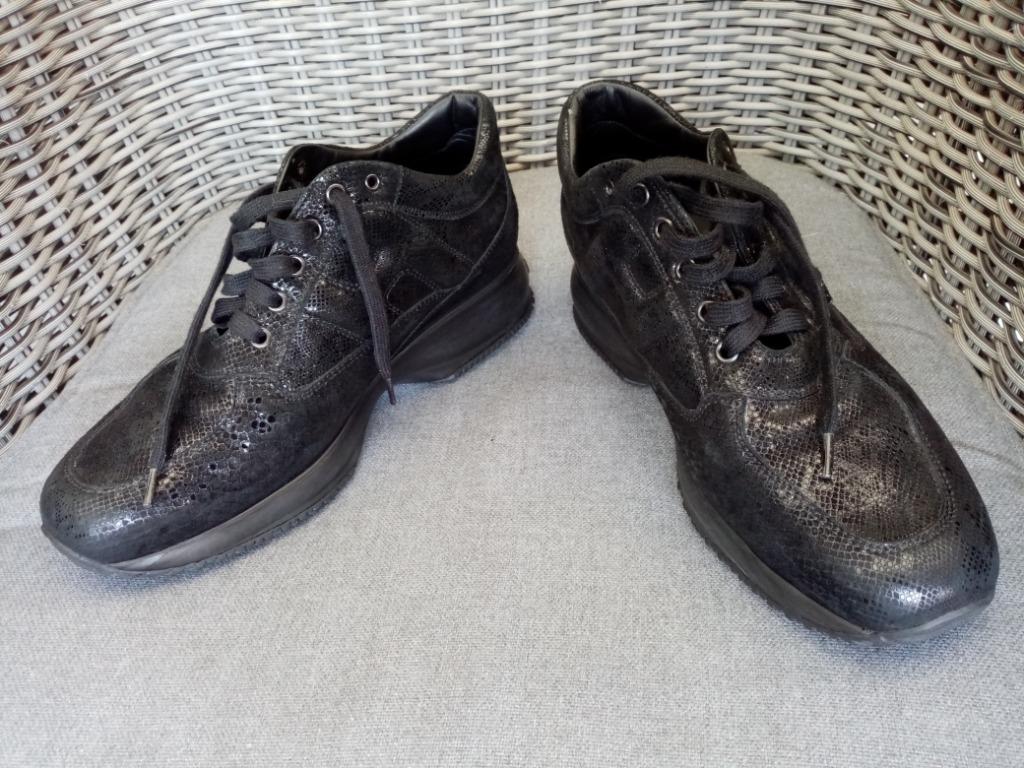 Hogan dames sneakers zwart maat 40.5 - als nieuw, Zwart, Ophalen of Verzenden, Sneakers, Hogan