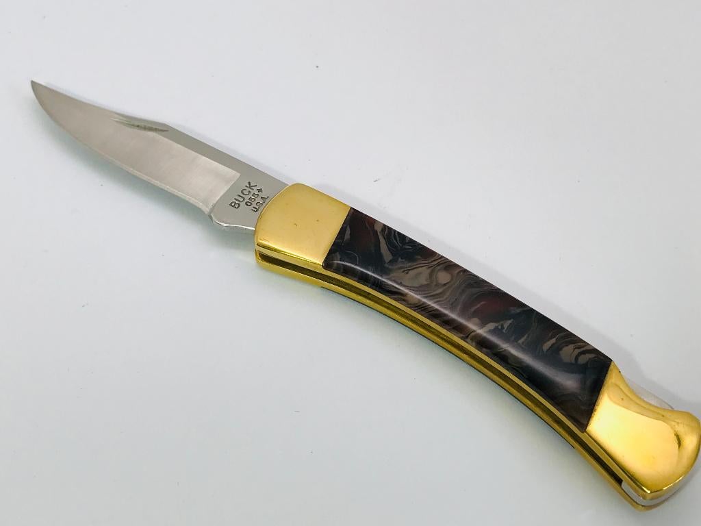 2019 BUCK USA Pocket Knife 055 (Half-Size 110) MINI 2.5", Envoi, Comme neuf