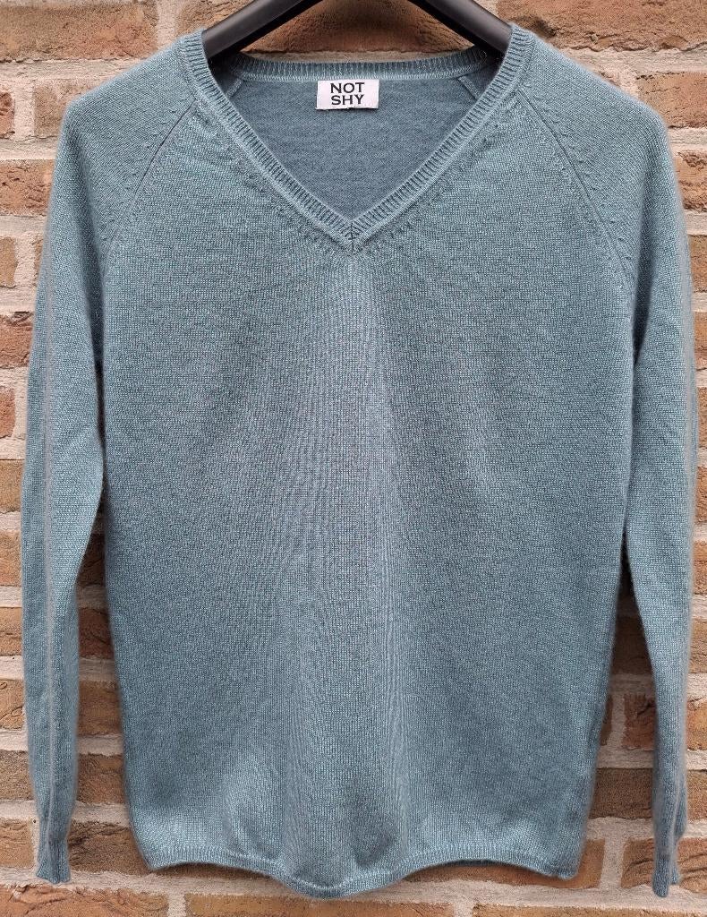 80 % Cashmere lichtblauwe trui 'Not Shy' - maat 40, Kleding | Dames, Truien en Vesten, Ophalen of Verzenden, Zo goed als nieuw