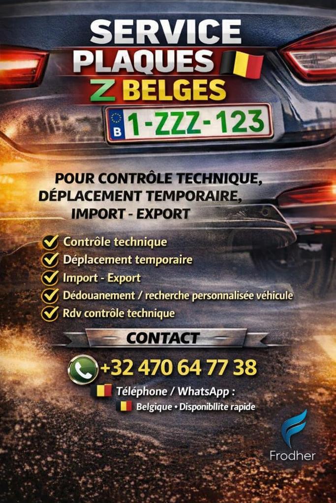 Service plaques z, Autos : Divers, Enlèvement ou Envoi, Neuf
