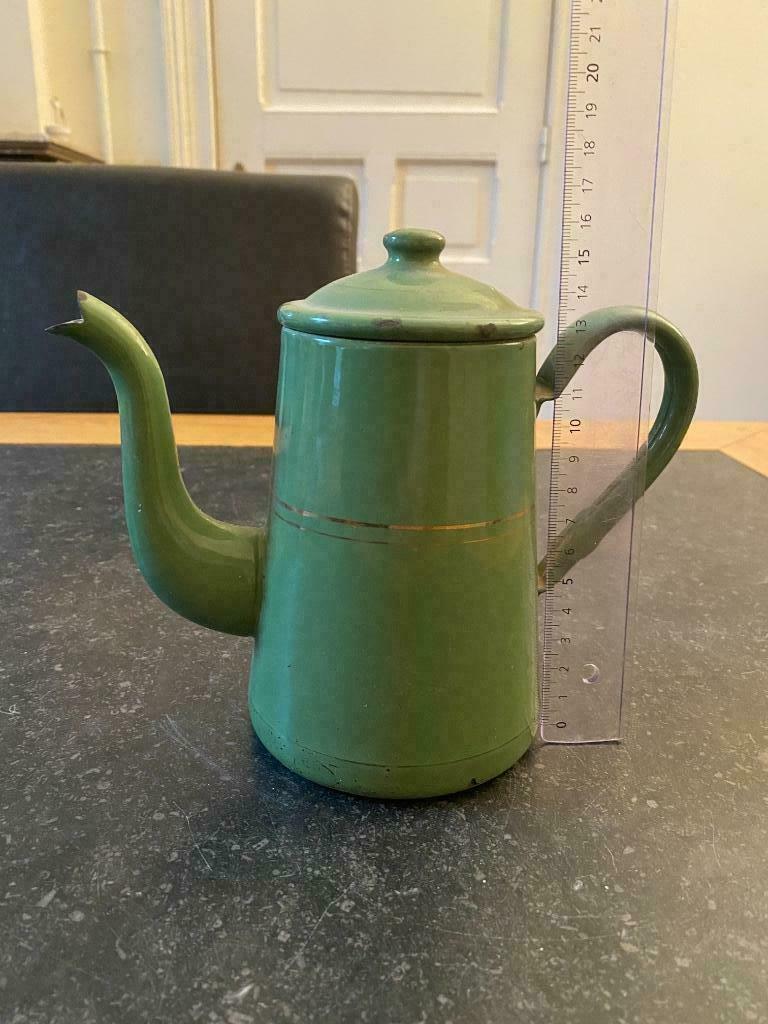 Ancienne cafetière métal émaillé, Antiquités & Art, Enlèvement ou Envoi
