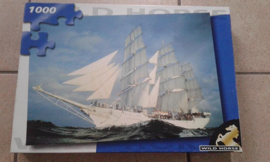 Puzzel met driemast 1000 stuks, Ophalen of Verzenden, 500 t/m 1500 stukjes, Zo goed als nieuw, Legpuzzel