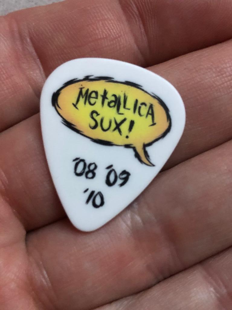 Original vintage Metallica 2008/2009/2010 tour plectrum, Cd's en Dvd's, Cd's | Hardrock en Metal, Zo goed als nieuw, Ophalen of Verzenden