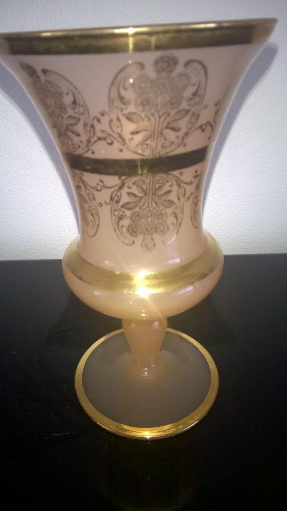 Vintage  - Booms glas : kelk vaasje, Antiek en Kunst, Ophalen of Verzenden