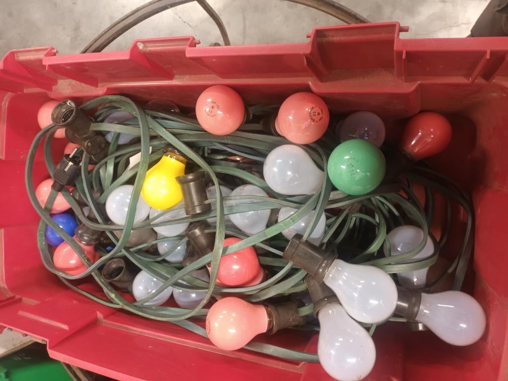 Licht krans, Ophalen