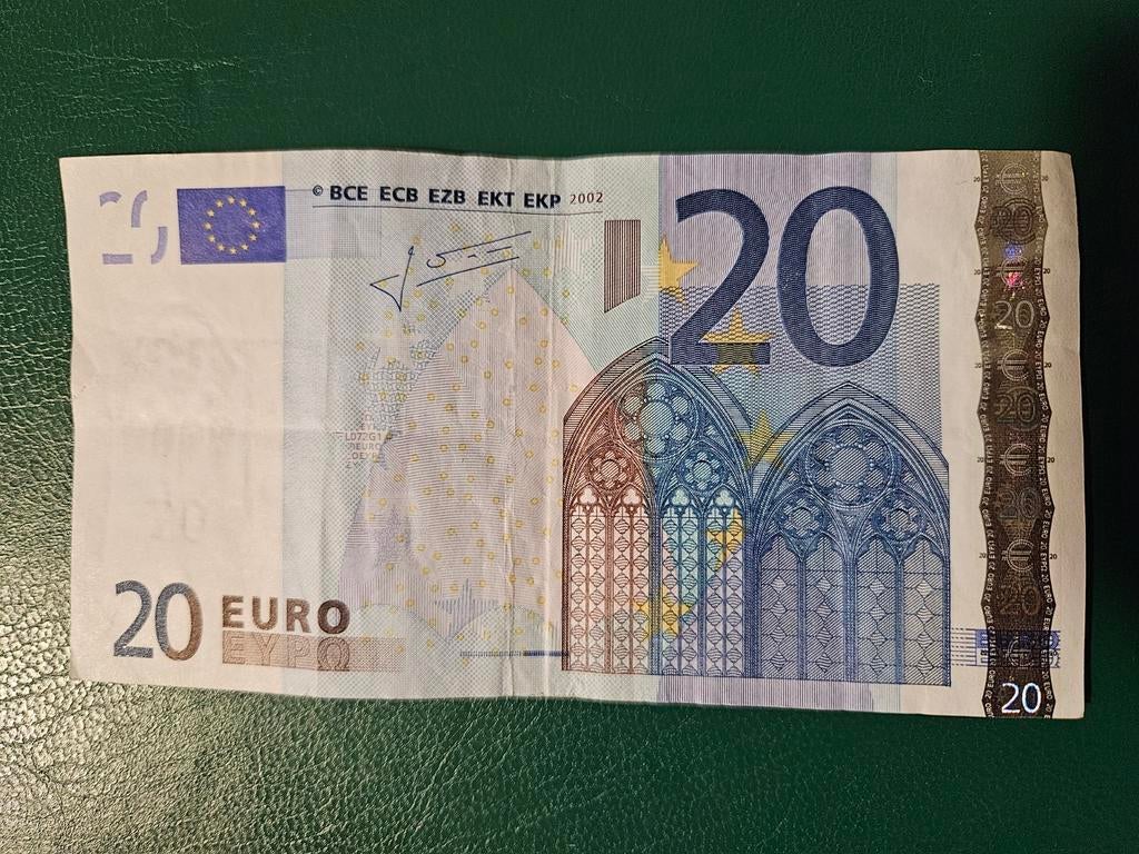 20 euro Europa 2002 jaar oude versie, Ophalen of Verzenden, Overige landen, 20 euro, Los biljet