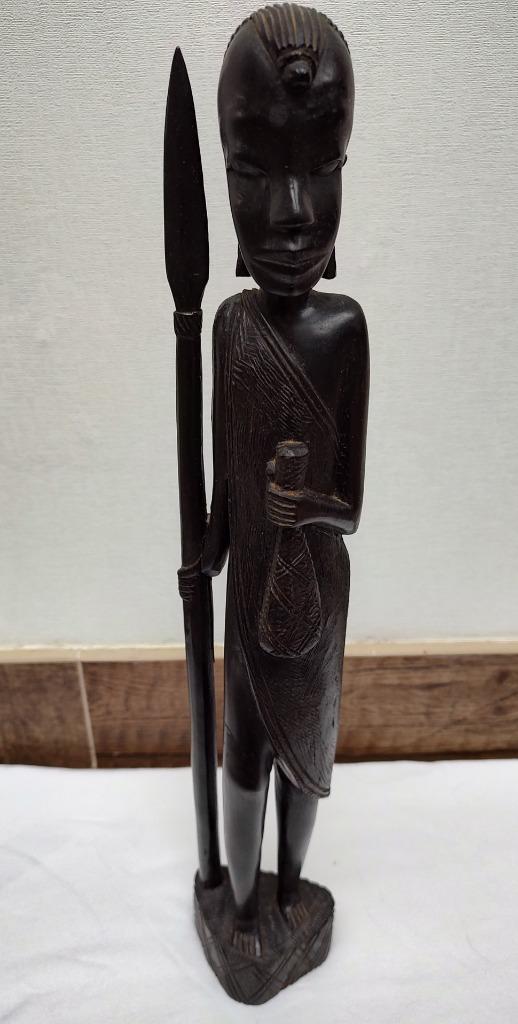 Houten beeld Masai krijger, Ophalen of Verzenden
