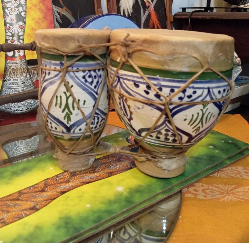 dubbele tambour tam tam  darbouka  bongos...., Musique & Instruments, Envoi