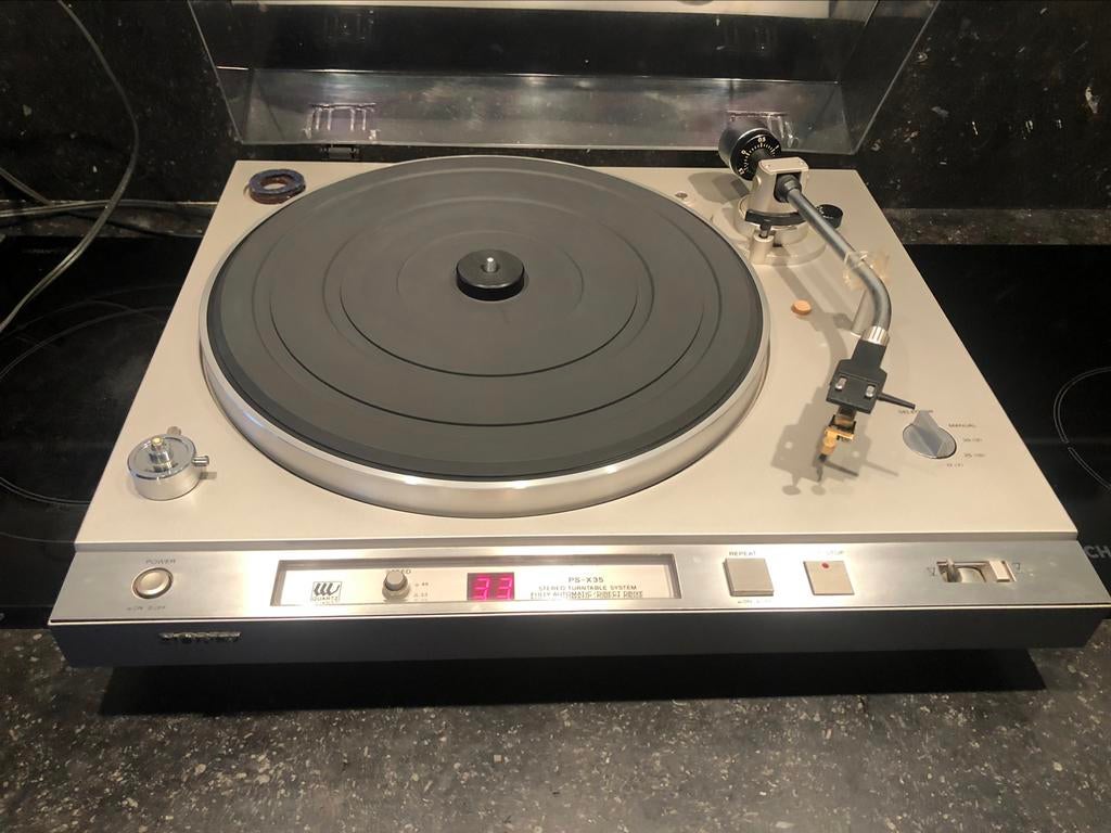 SONY PS-X35 full automatic met topnaald XV-15/D75, Gebruikt, Automatisch, Ophalen of Verzenden, Platenspeler