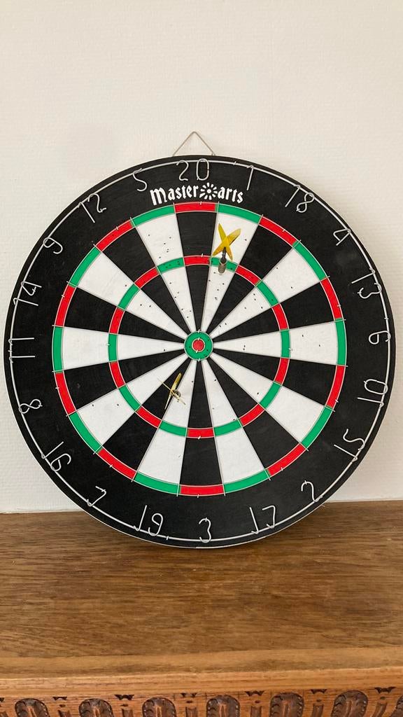 Darts bord, Enlèvement, Cible de fléchettes