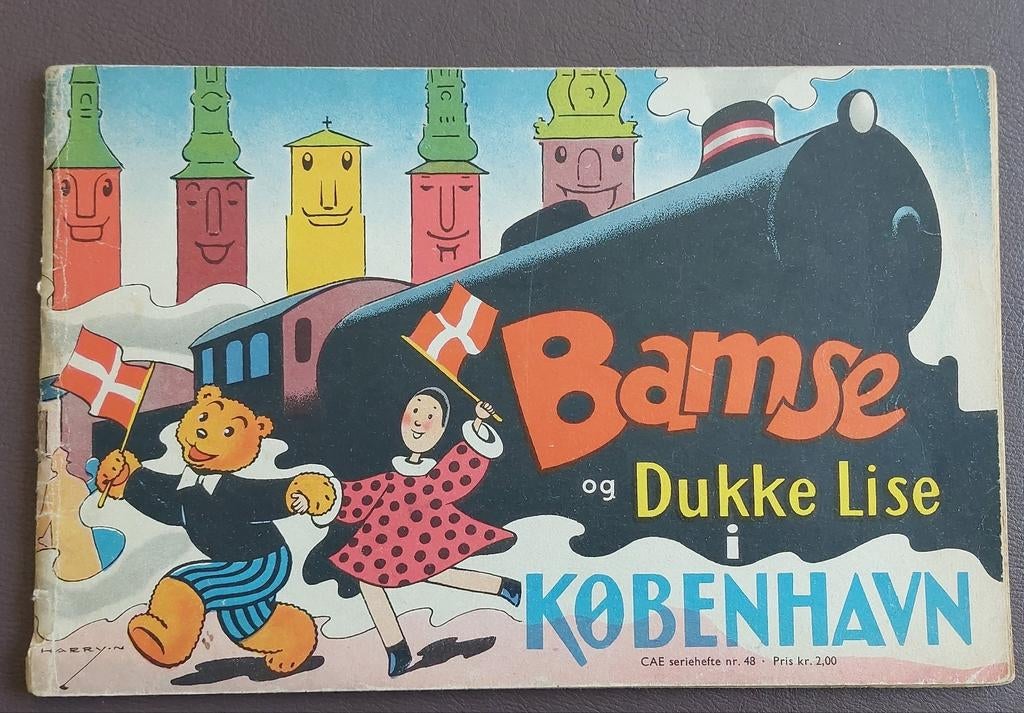 Oud Stripboek Bamse door Dukke Lise 1956. Zeer zeldzaam, Ophalen of Verzenden, Zo goed als nieuw