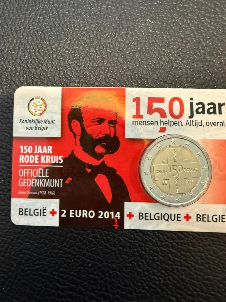 2 euro rode kruis 2014, Postzegels en Munten, Munten | Europa | Euromunten, Ophalen of Verzenden, 2 euro