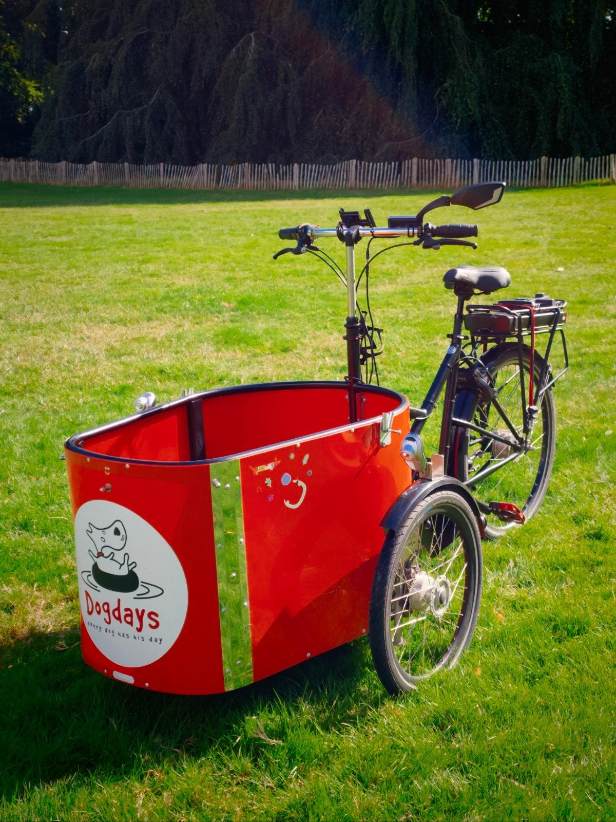 Electrische Nihola Dog bakfiets in topstaat met veel extra's, Vélos & Vélomoteurs, Autres marques, Frein à tambour, Bâche, Marchandises