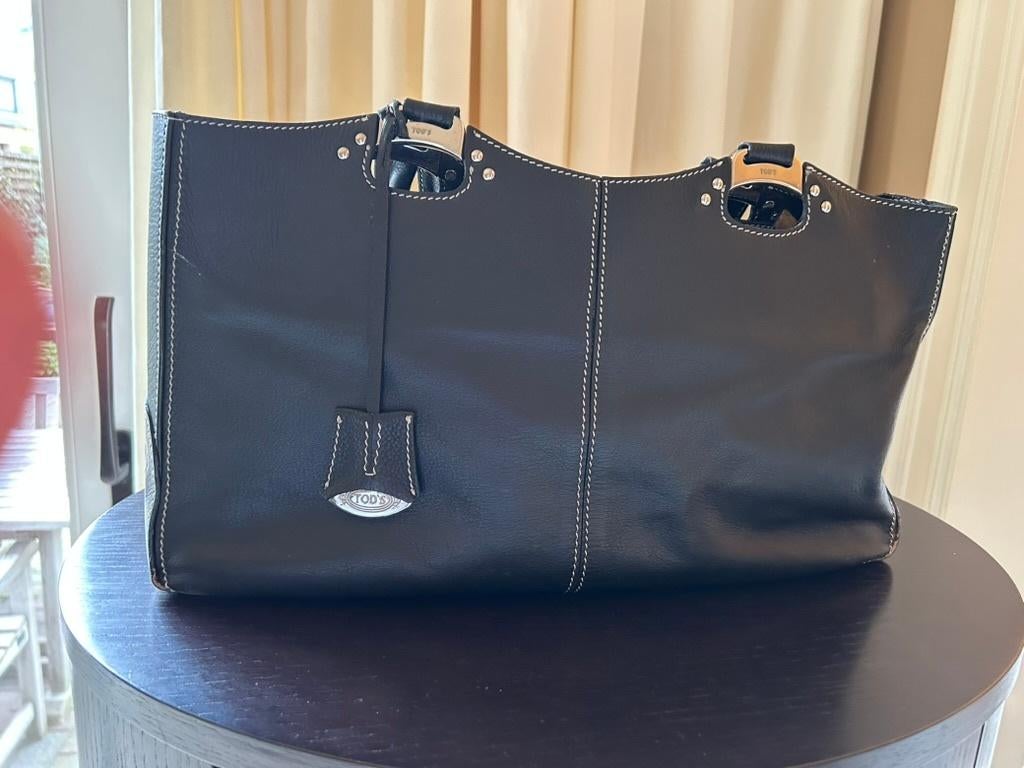 Handtas TOD'S donker bruin, Ophalen of Verzenden, Gebruikt, Bruin, Handtas