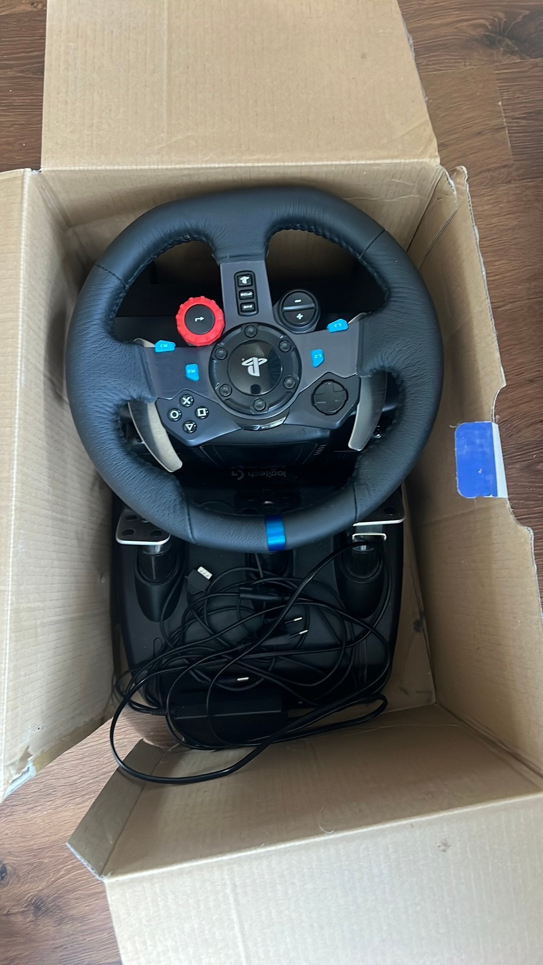 G29 rij stuur en pedalen ps5, ps4, ps3, pc, Games en Spelcomputers, Spelcomputers | Sony Consoles | Accessoires, Zo goed als nieuw