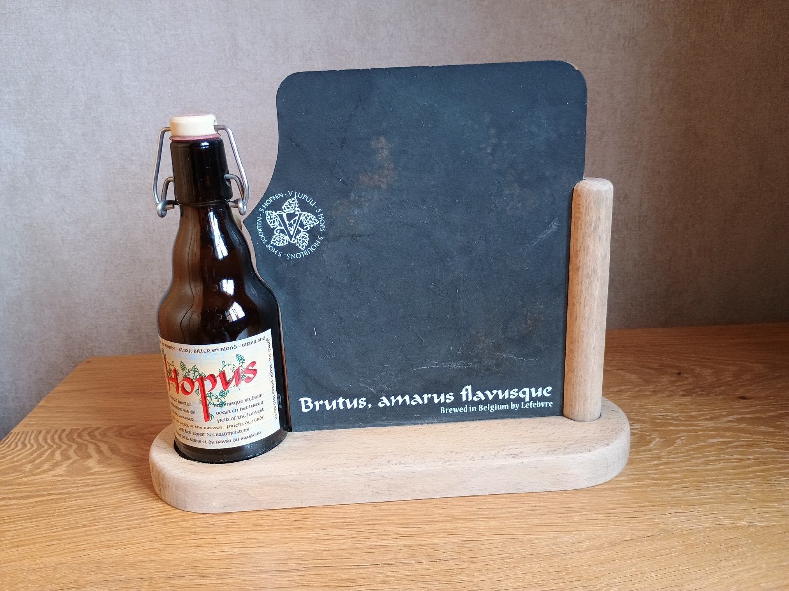 Hopus krijtbord, Verzamelen, Biermerken, Ophalen of Verzenden