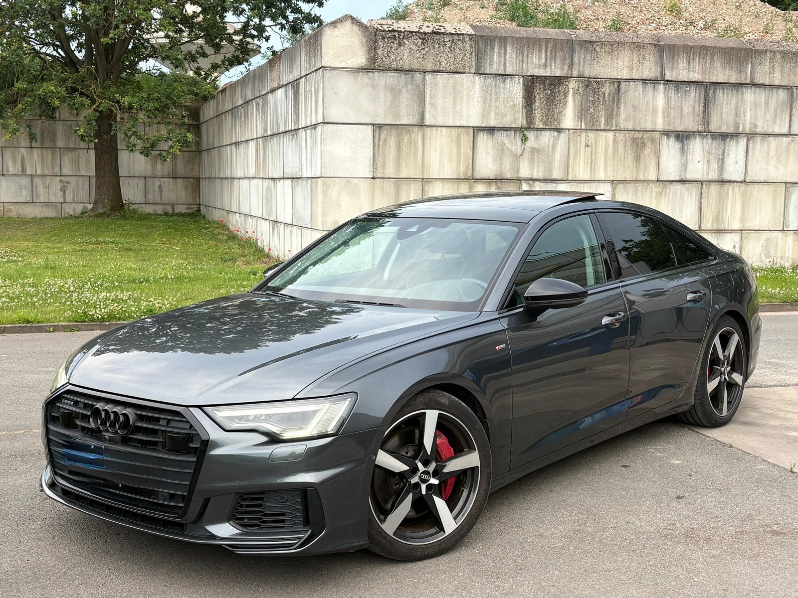 Audi A6 55 TFSI e S line 2020, Auto's, Automaat, Euro 6, Particulier, Panoramadak