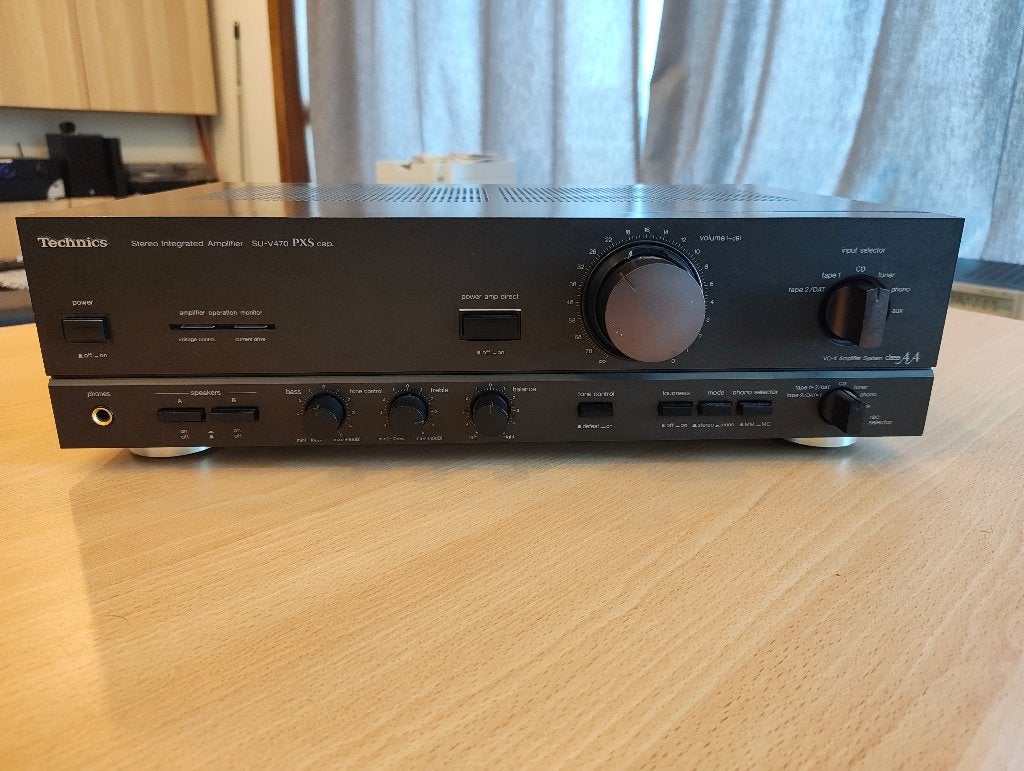 Amplificateur Technics SU-V470, Overige merken, Gebruikt, Ophalen of Verzenden, 60 tot 120 watt