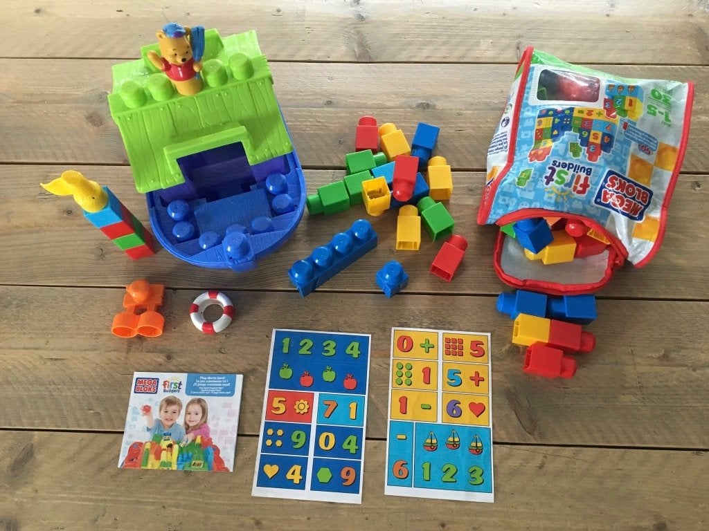 MEGA BLOKS boot Winnie the POOH + 72 bouwstenen, Ophalen of Verzenden, Megabloks