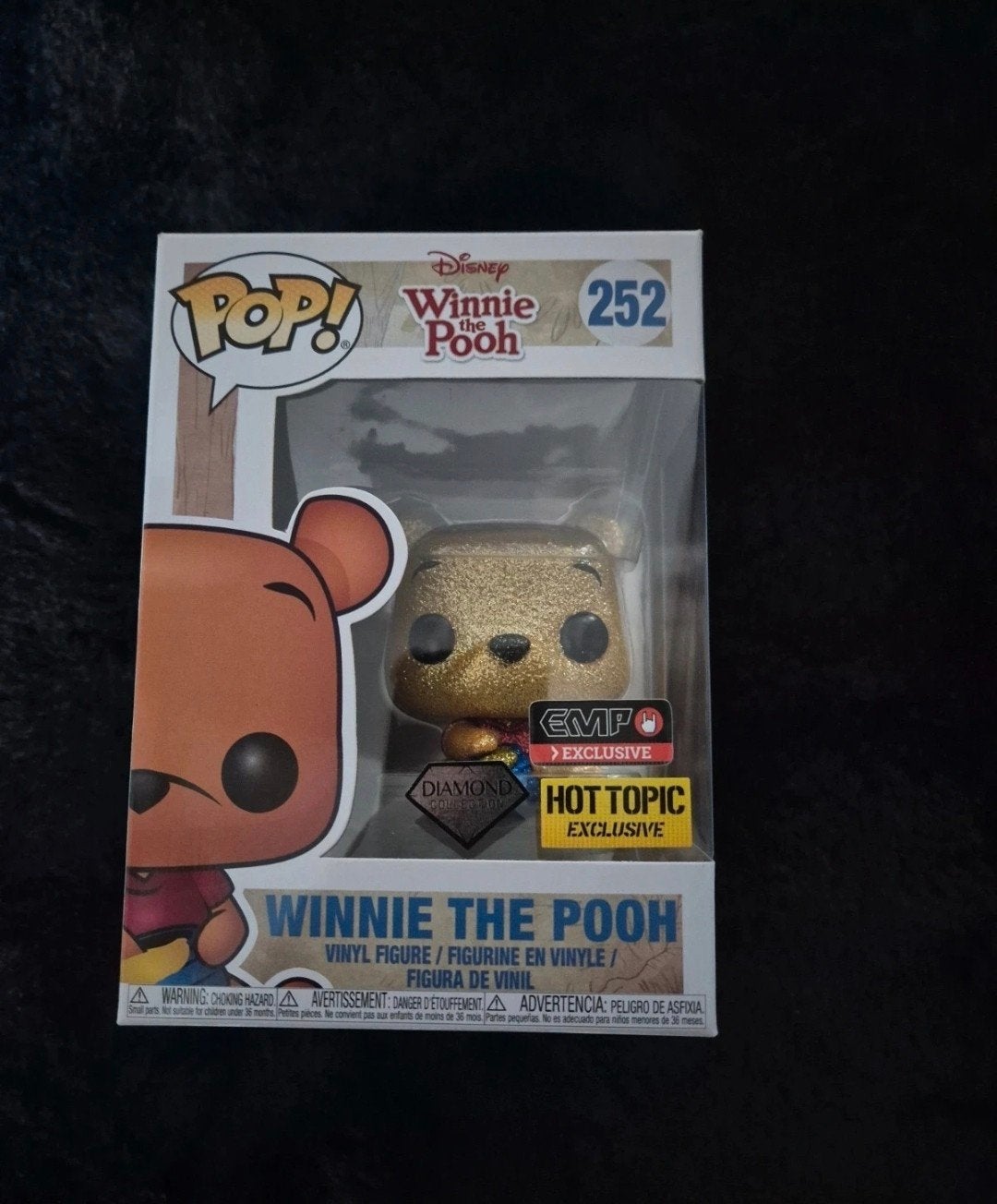 Funko Pop Winnie the Pooh #252 Diamond – Hot Topic + EMP Exc, Collections, Jouets miniatures, Enlèvement ou Envoi, Comme neuf