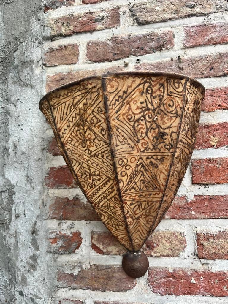 Marokkaanse lampenkap, Huis en Inrichting, Lampen | Lampenkappen, Gebruikt, Overige vormen, Bruin, Ophalen of Verzenden