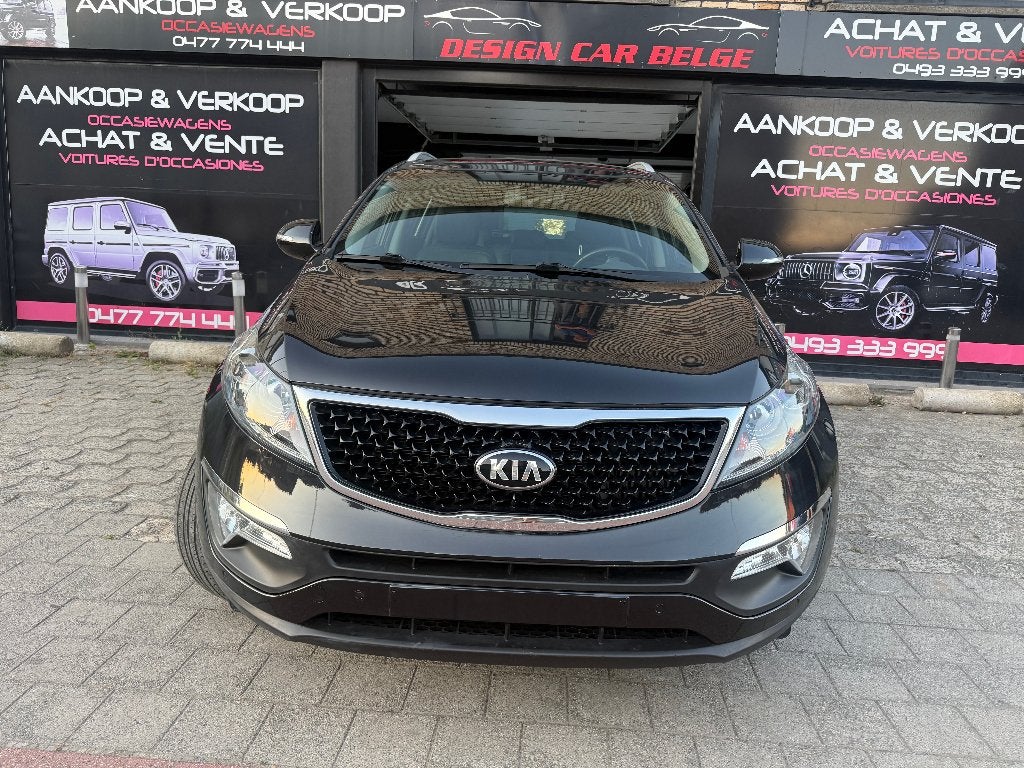 Kia Sportage 1600 essence 2015 Cuir Navi 1er main, Euro 6, Entreprise, Noir, 5 portes