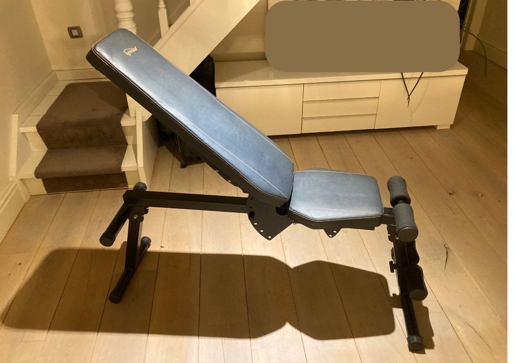 Verstelbare fitnessbank – flat & incline, Sports & Fitness, Enlèvement, Utilisé, Bras, Banc d'exercice