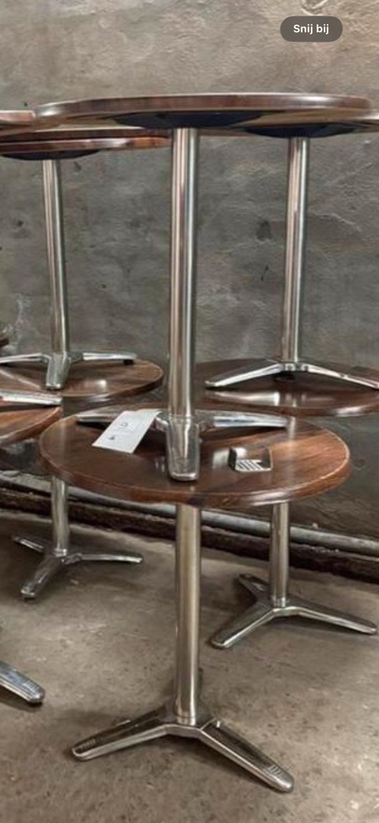 Horeca teras tafels, Huis en Inrichting, Barkrukken, Ophalen, Zo goed als nieuw