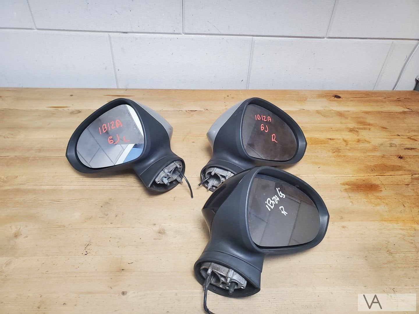Seat Ibiza 6j 2009 - 2016 spiegel elektrisch links rechts, Gebruikt, -, -, Ophalen of Verzenden