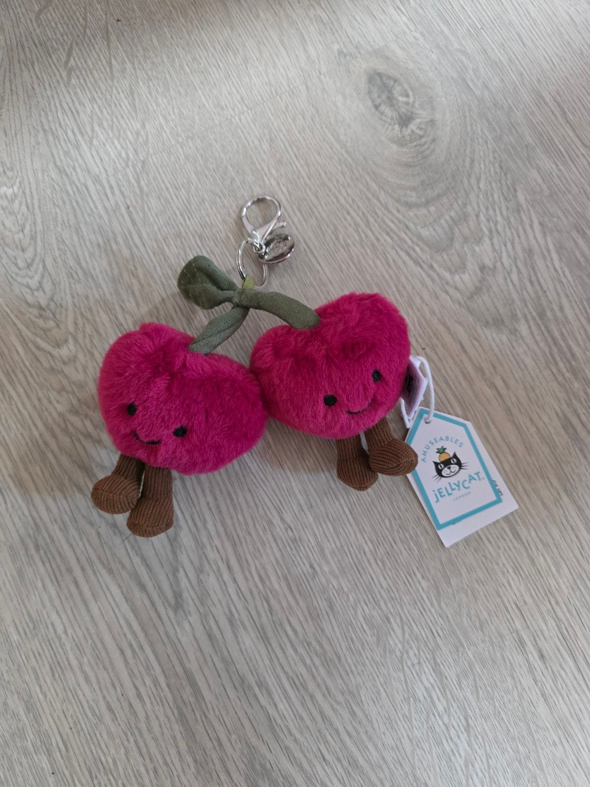 jellycat kersen sleutelhanger, Ophalen of Verzenden