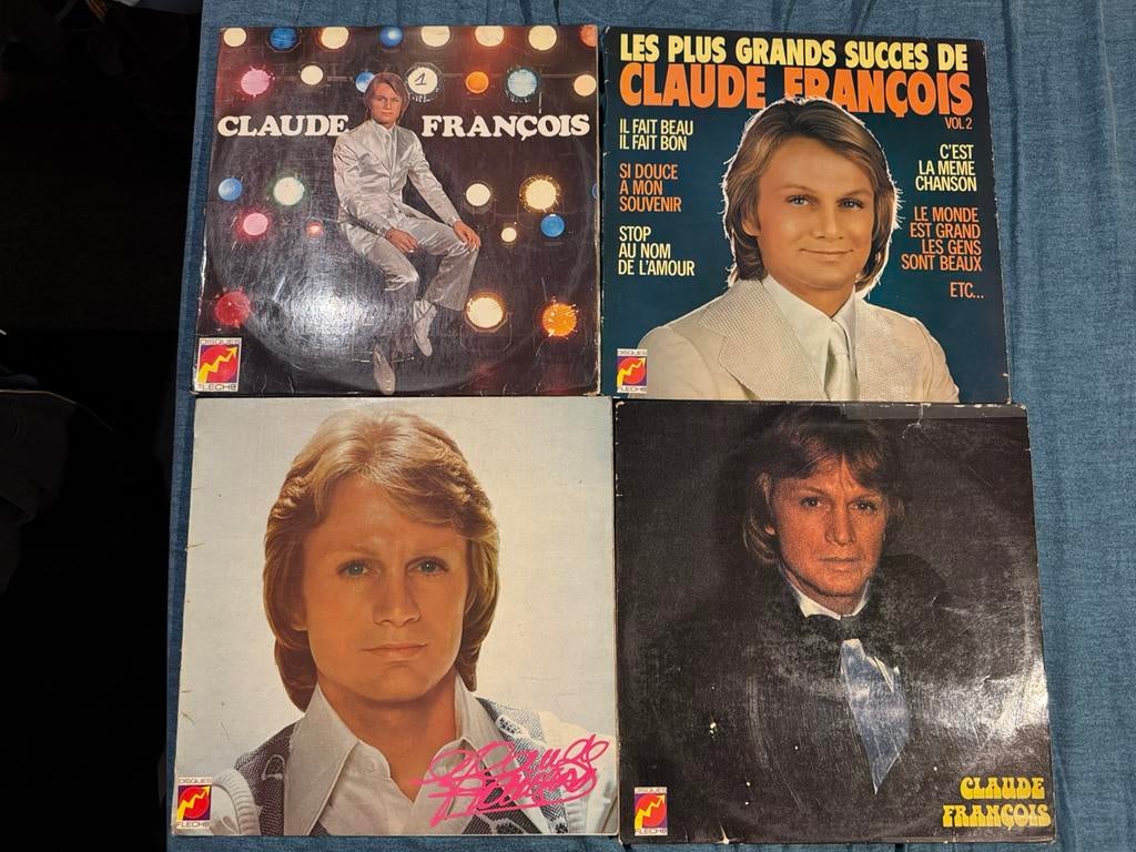 Claude François 10 Vinyles originaux 33 tours parfait état, CD & DVD, Enlèvement ou Envoi, Utilisé