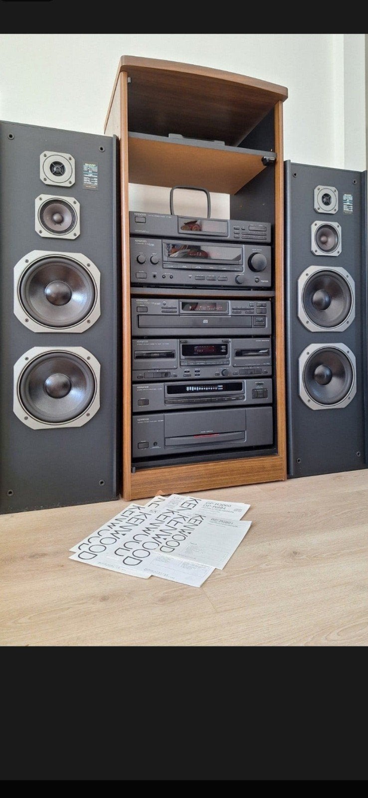 Complete Vintage Kenwood Hi-Fi Set + Sharp CP-7700 + kast, Audio, Tv en Foto, Ophalen, Gebruikt, Cassettedeck, Sharp