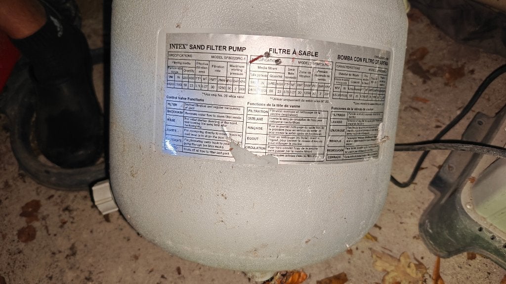 Intex SF80220RC-1 zandfilterinstallatie met pomp, Tuin en Terras, Ophalen, Zwembadpomp, Gebruikt, Intex