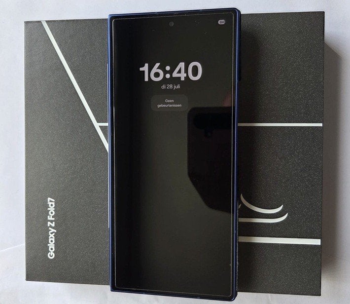 Samsung Galaxy Z Fold7 256Gb Navy Blue nieuw !, Ophalen, Blauw, Nieuw, Galaxy Z Fold
