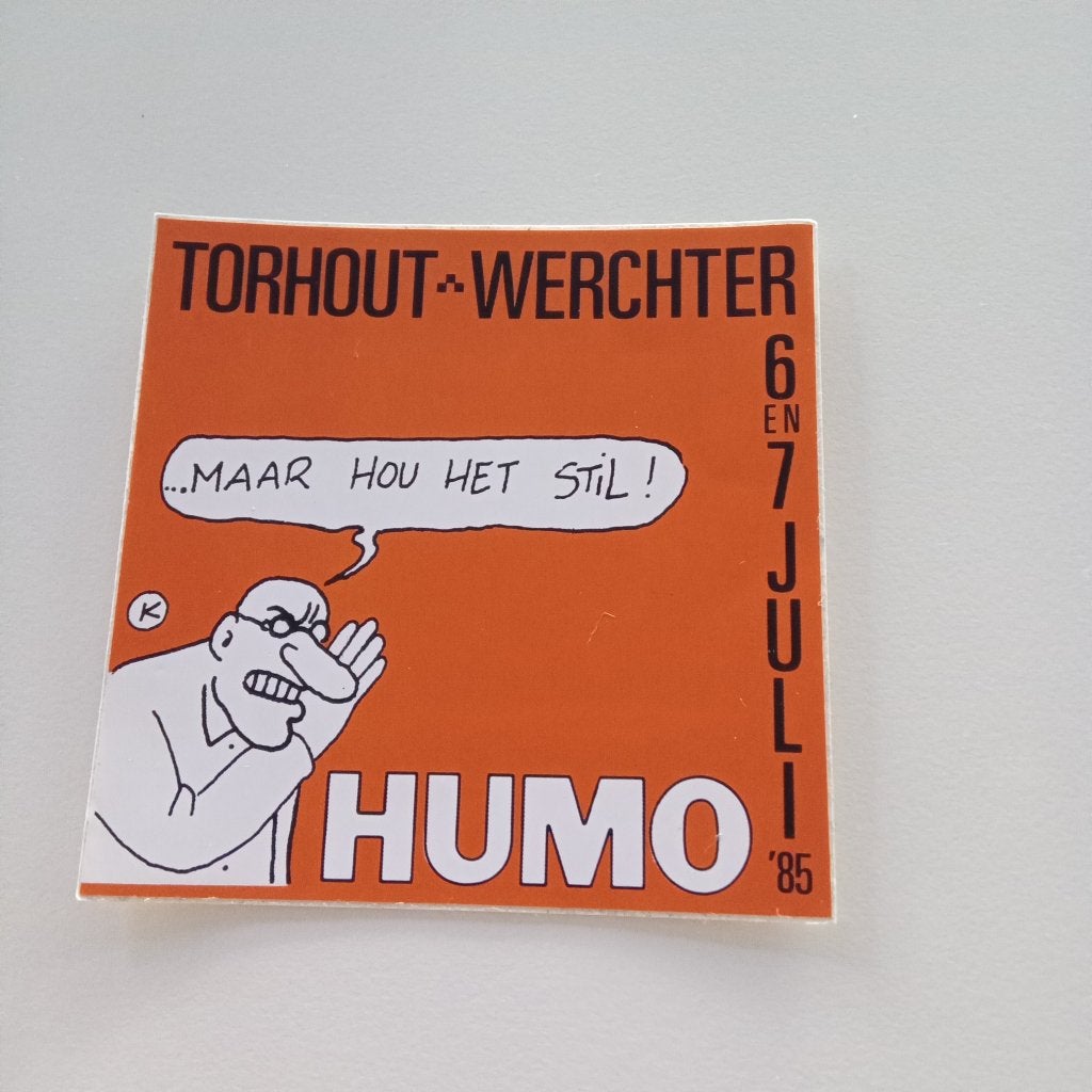 STICKERS -TORHOUT -WERCHER -85 HUMO, Verzenden