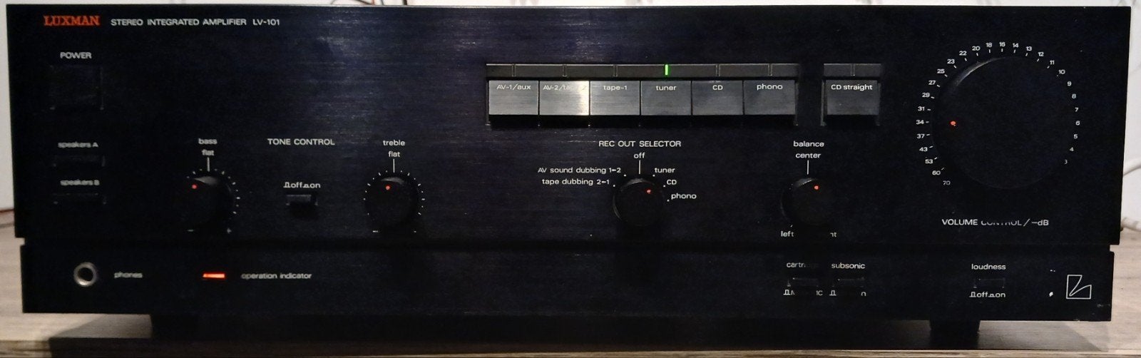 Luxman LV-101 Stereo Versterker – Volledig Geserviced !!, Ophalen of Verzenden, Stereo
