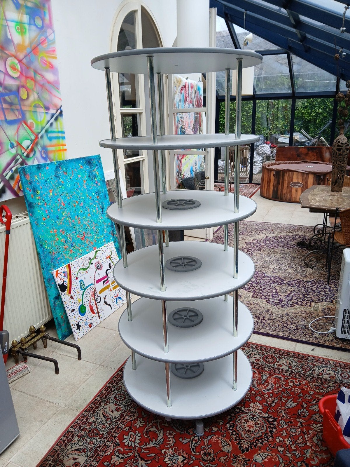 Colonne rotative à 6 plateaux 193cm