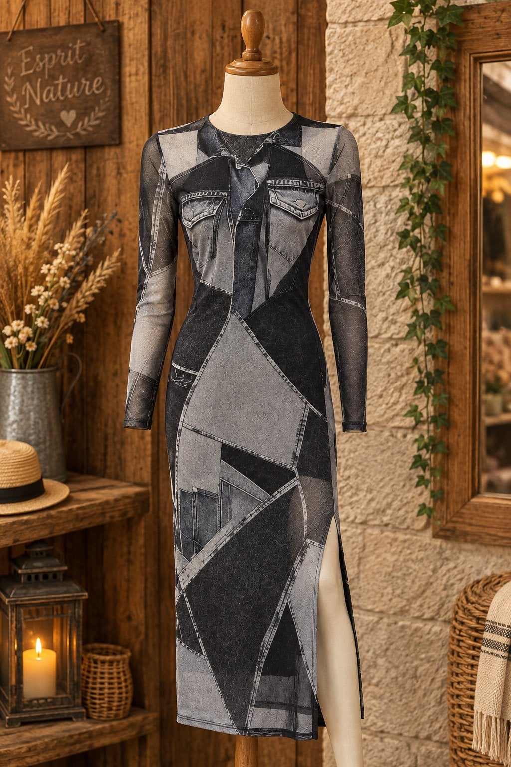 Robe droite Bershka  S, Vêtements | Femmes, Neuf, Taille 36 (S), Enlèvement, Multicolore