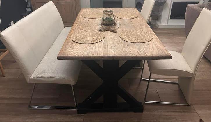 GRATIS WITTE BANK & STOELEN, Ophalen, Zo goed als nieuw