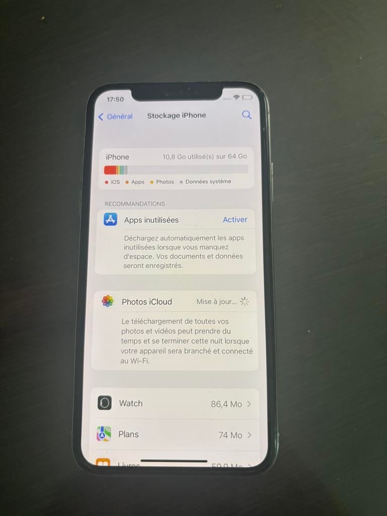 Iphone X, Avec simlock (verrouillage SIM), Enlèvement ou Envoi, IPhone X, Utilisé